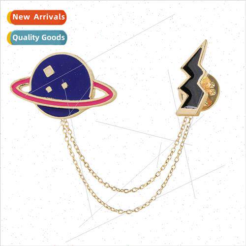 jewelry new brooch creative multi-color planet lightning set