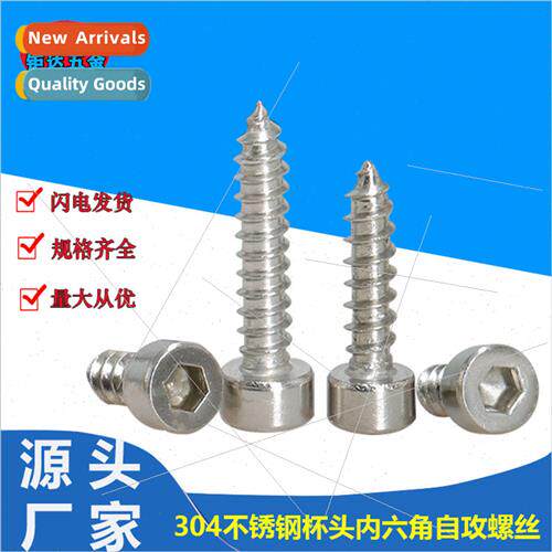 304 Cylinder head hexagon socket tapping screws HA cup head
