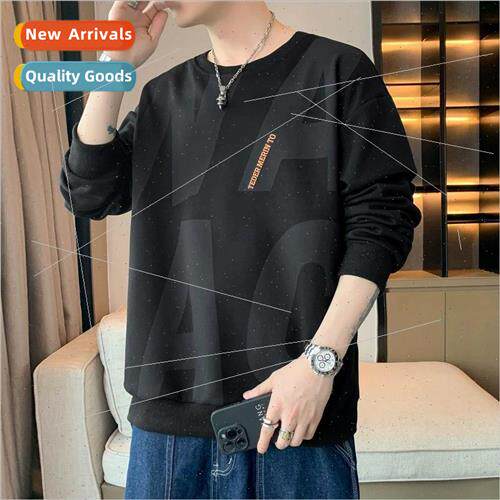 Men sweater spring fall 2023 new tide long-sleeved t-shirt h