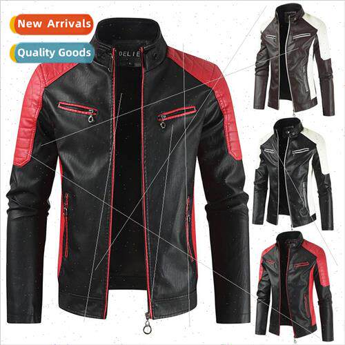 Autumn winter new Uned States men stand-up collar spelling c