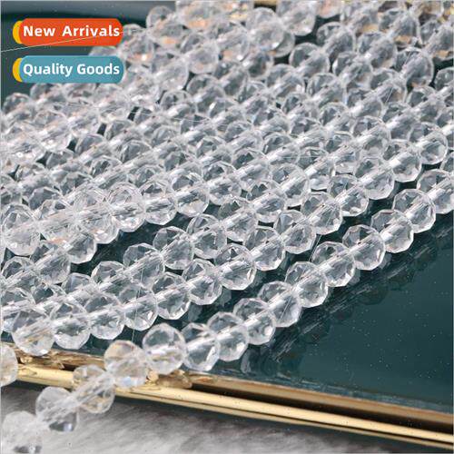 6mm flat beads crystal beads loose beads necklace bracelet d