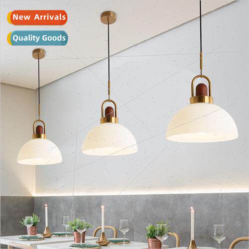 Japan solid wood small chandelier Scandinavian retro simple