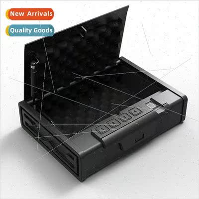 Car small pistol box anti-theft all-steel fingerprint electr