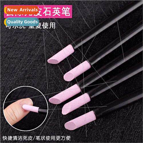 Nail tools quartz stone dead skin removal pen scrub bar push