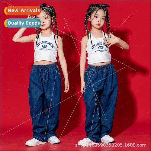 Childrens jazz dance permance costumes girls hip-hop hiphop