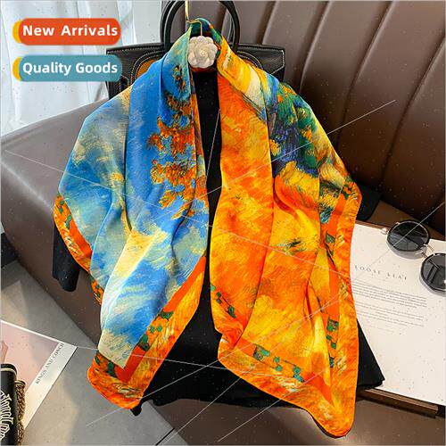 Spring Autumn Hundreds travel silk scarf temperament elegant