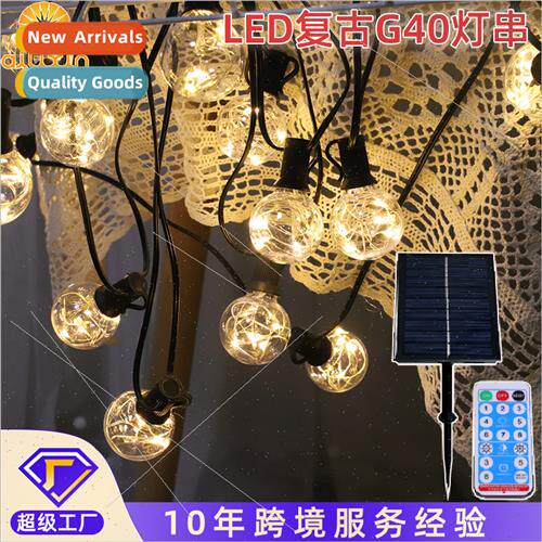 2022G40 bulb solar energy wh remote control outdoor waterpro