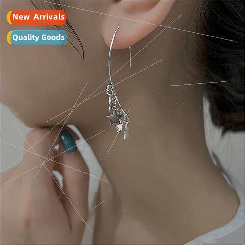 Pentagram earrings female Korea sweet students creative size