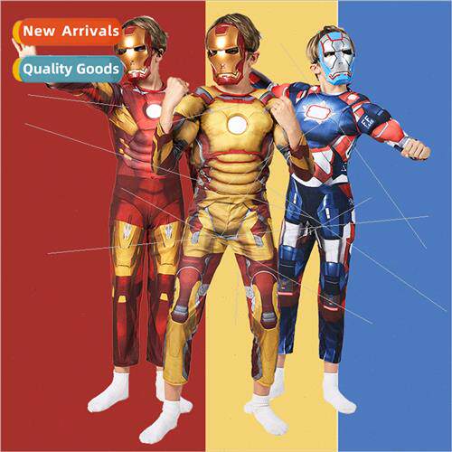 Muscle Iron Man Battle Su Kids Superhero Halloween Holiday P