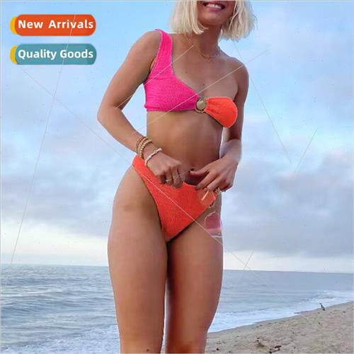 2023 New Spl Bikini Swimsu Women EuropeI Sexy One Shoulder S