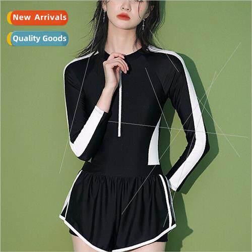 2024 sports wind one-piece swimsu female students conservati