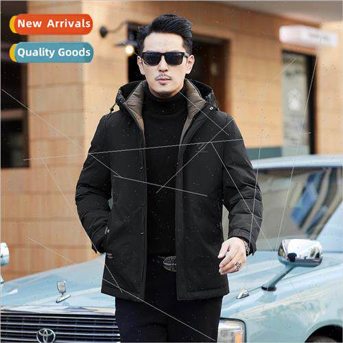 Winter short down jacket men warm 2023 new business casual c