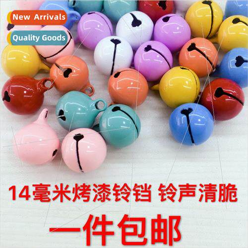 14mm hanging circle colorful one word copper bell baking pai