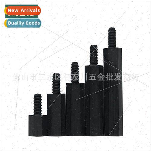 M2.5 Black whe single pass hexagonal nylon post ngle head is