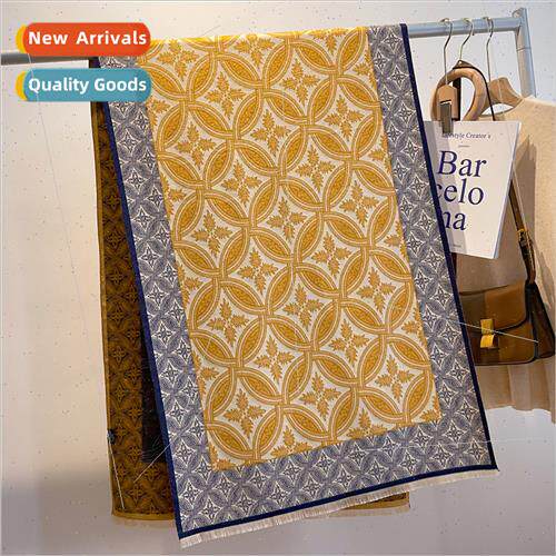 Spring Autumn new imation cashmere scarf female ~ retro ethn