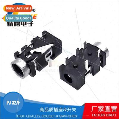 3.5 audio video socket PJ-327F  plug Pin chip headphone sock