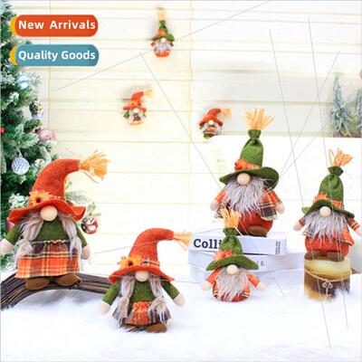 Harvest Festival Gnome Fall Scarecrow Faceless Doll Decorati