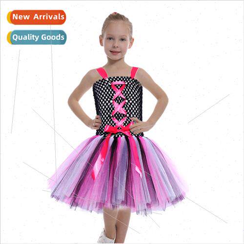 Europe childrens mesh tutu dress Halloween girls cosplay pir