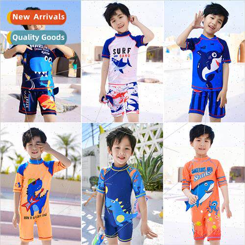 Childrens swimsus boys one-piece spa swimsu su small middle
