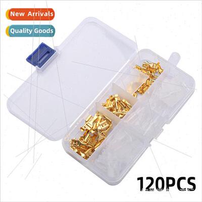 120PCS Gold lver Cold Pressed Reed Inserts 2.8 4.8 6.3mm Ter