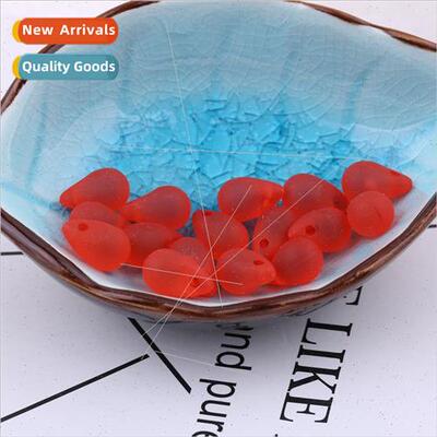 8*13mm frosted water drop beads loose beads hairpin material