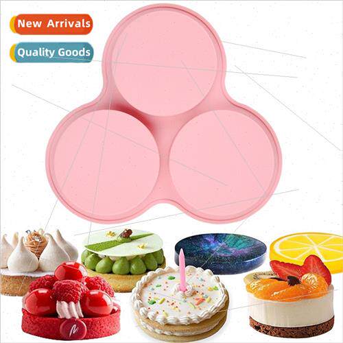 3-cylinder 578 chocolate silicone mold cake pudding dessert