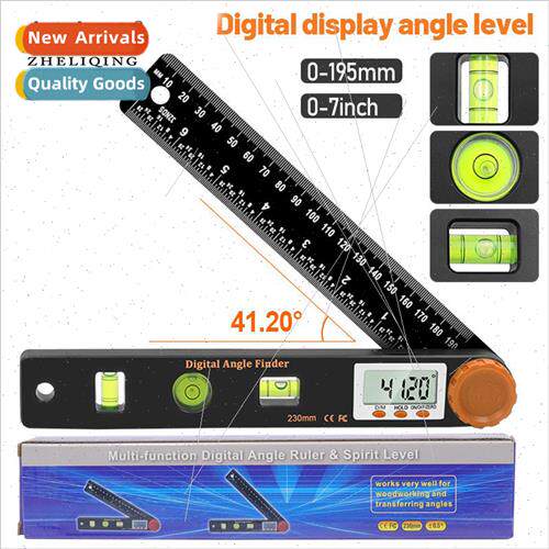 4in1 Orange Head Digal Angle Ruler Level Ruler Woodworking A