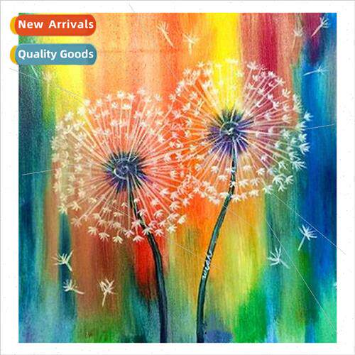 New diamond painting cross stch dandelion small landscape pa