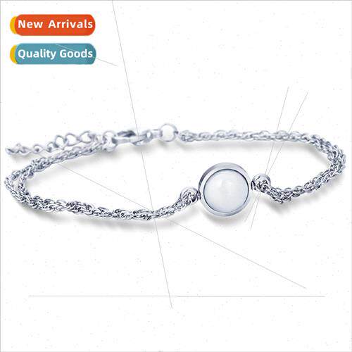 New mple Whe Round Ceramic Fashion Women Bracelet Tanium Ste