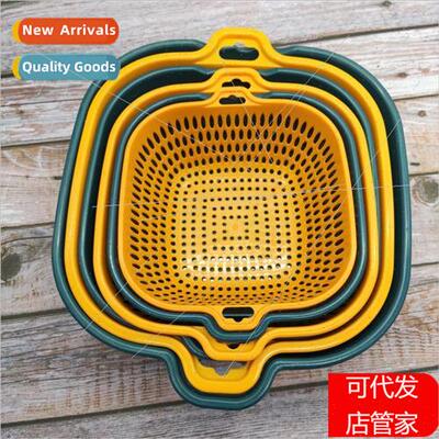 Double hollowed out draining basket collision color hot pot
