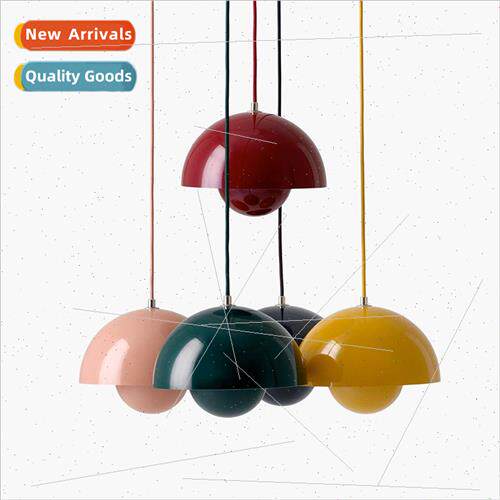 Scandinavian minimalist colorful bud small chandelier modern