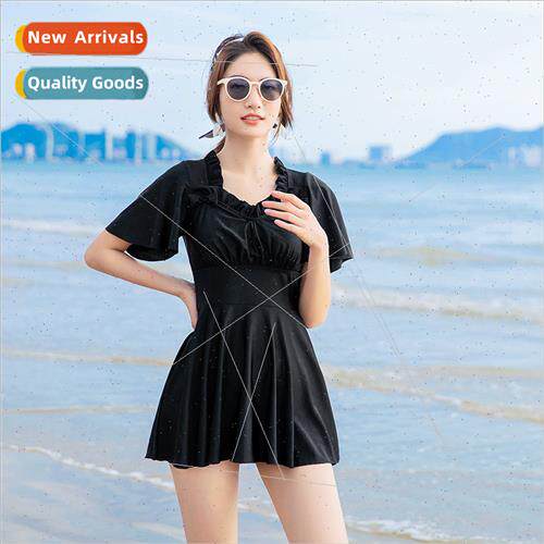 New One-piece Swimsu Retro Conservative One-piece Swimsu Wom