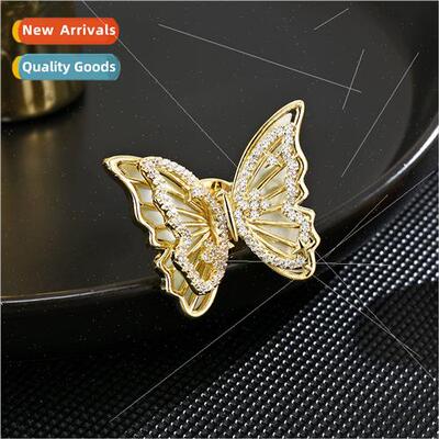 Korea high-grade natural butterfly small lapel pin elegant p