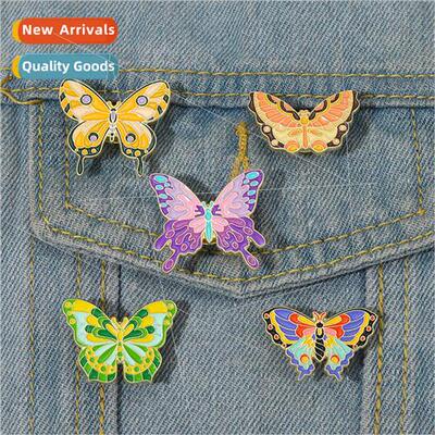 New insects animals alloy brooch exquise colorful butterfly