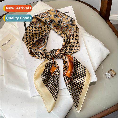 Korea  thousands birds pattern imation silk in square scarf