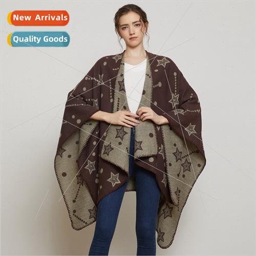2022 Women jacquard shawl Europe Uned States fashion open ca