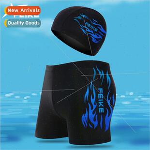 polyester soaking hot Mens boxer trunks springs shorts swim