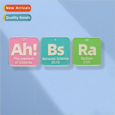 Personalised Creative Chemical Element Minimalist Fun Badge