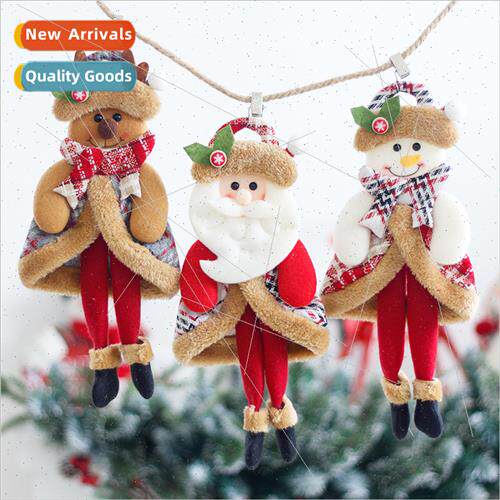New Christmas pendant Christmas nch coat old man wh long leg