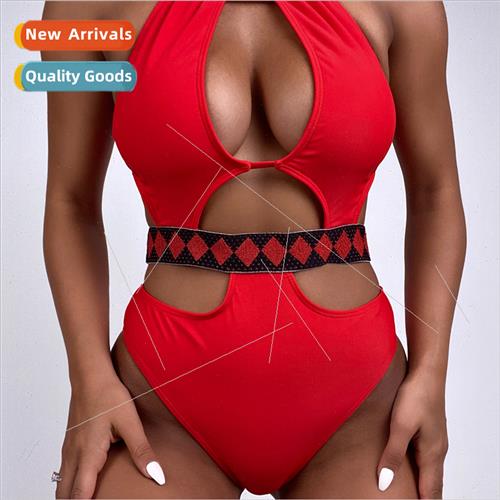 2022 Swimsu Bikini Europe Paneled Bandeau One-piece Swimsu i