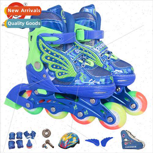Ou Shen new wh wings cartoon full flash luminous skates skat