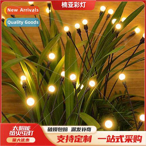 New Solar Firefly ghts Outdoor Landscape Plug-in Lamps Patio