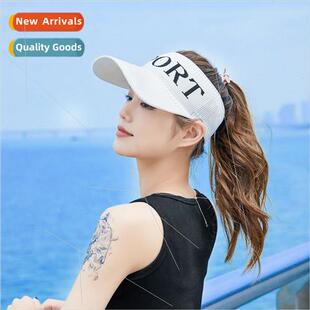 hollow top summer Sunscreen Korean female sun knted hat