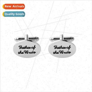 letter men cufflinks Bride wedding Father New