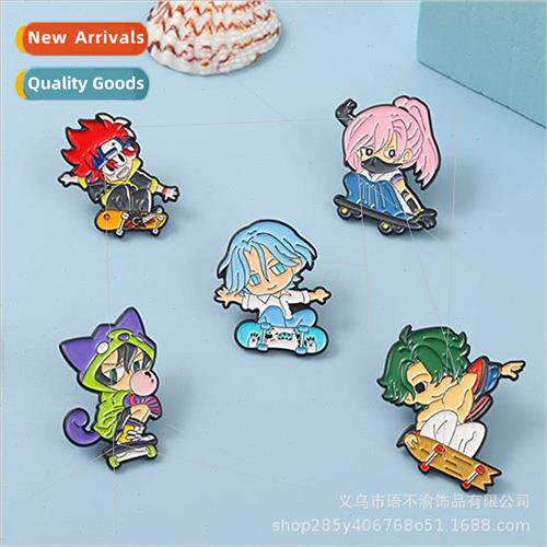 Anime  character series unlimed skateboarding pin sports med