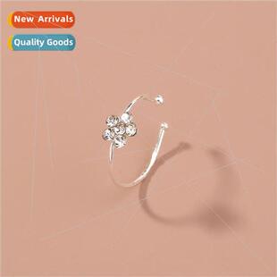 Nose Button Plum Fashion Blo Diamond Round mple Ring