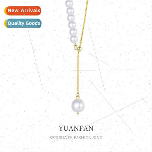 S925 silver pearl necklace women Europe a two wear retro col