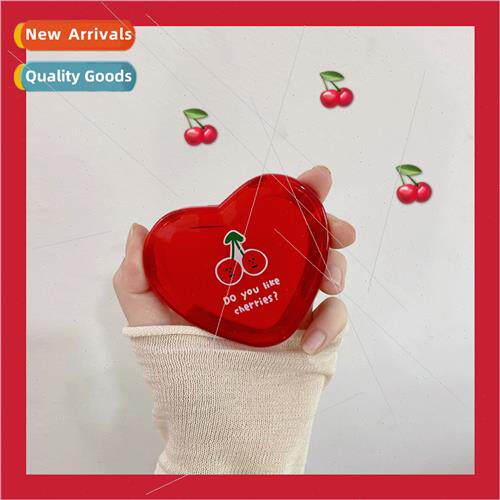 Korea ins cute cherry heart-shaped mini mirror make-up mirro