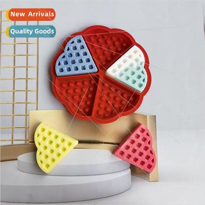 licone Waffle Round Chocolate Soap Cake Jelly Pudding Soap C