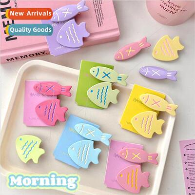 Dopamine cute candy-colored fish hair clips female broken ha